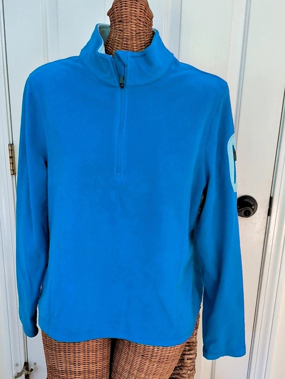 Danskin Blue Quarter-Zip Fleece Size XXL/2XG (20)